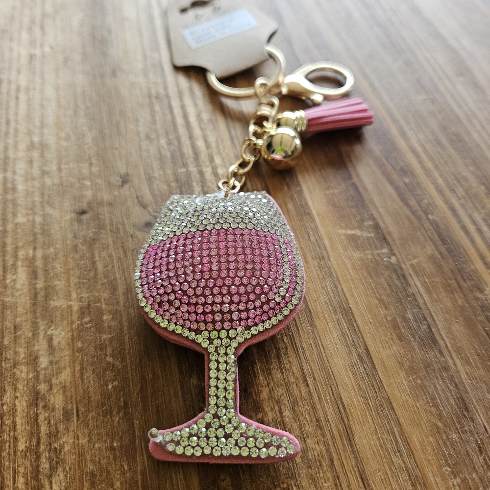 DIVAS LiMiTED Pink and Silver Rhinestone Key Holder